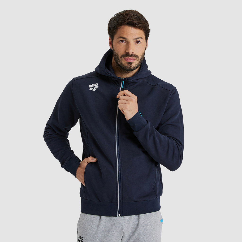 Arena Team Hooded Jacket Panel in BLAU