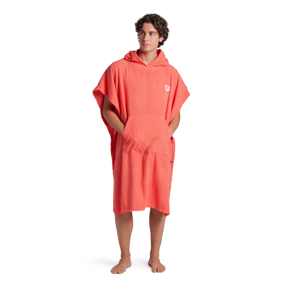 Arena Arena Cotton Poncho in ROT