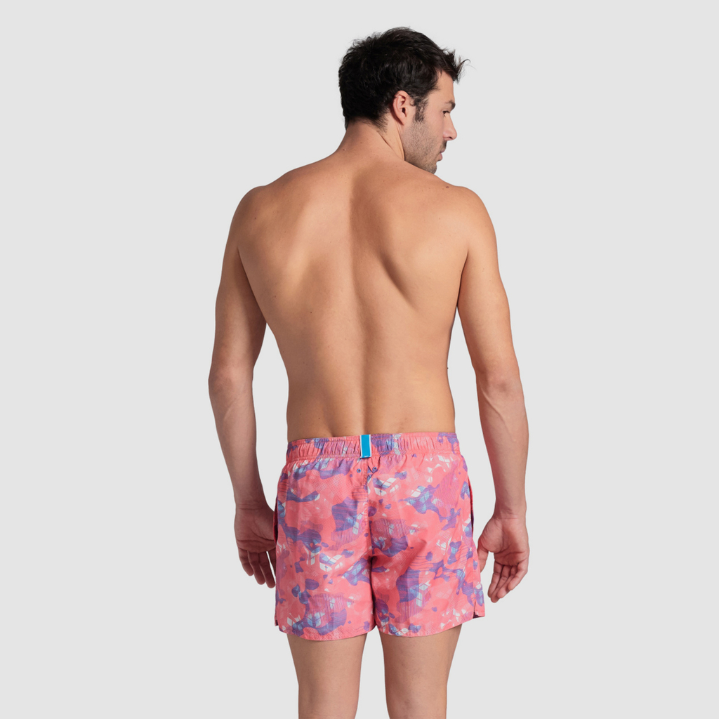 M Beach Short Allover Beach Short calypso coral/multi rueckseite_bild_brandshop