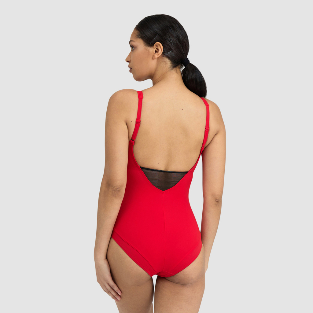 Arena Bodylift Swimsuit Manuela U Back C Cup Badeanzug in ROT