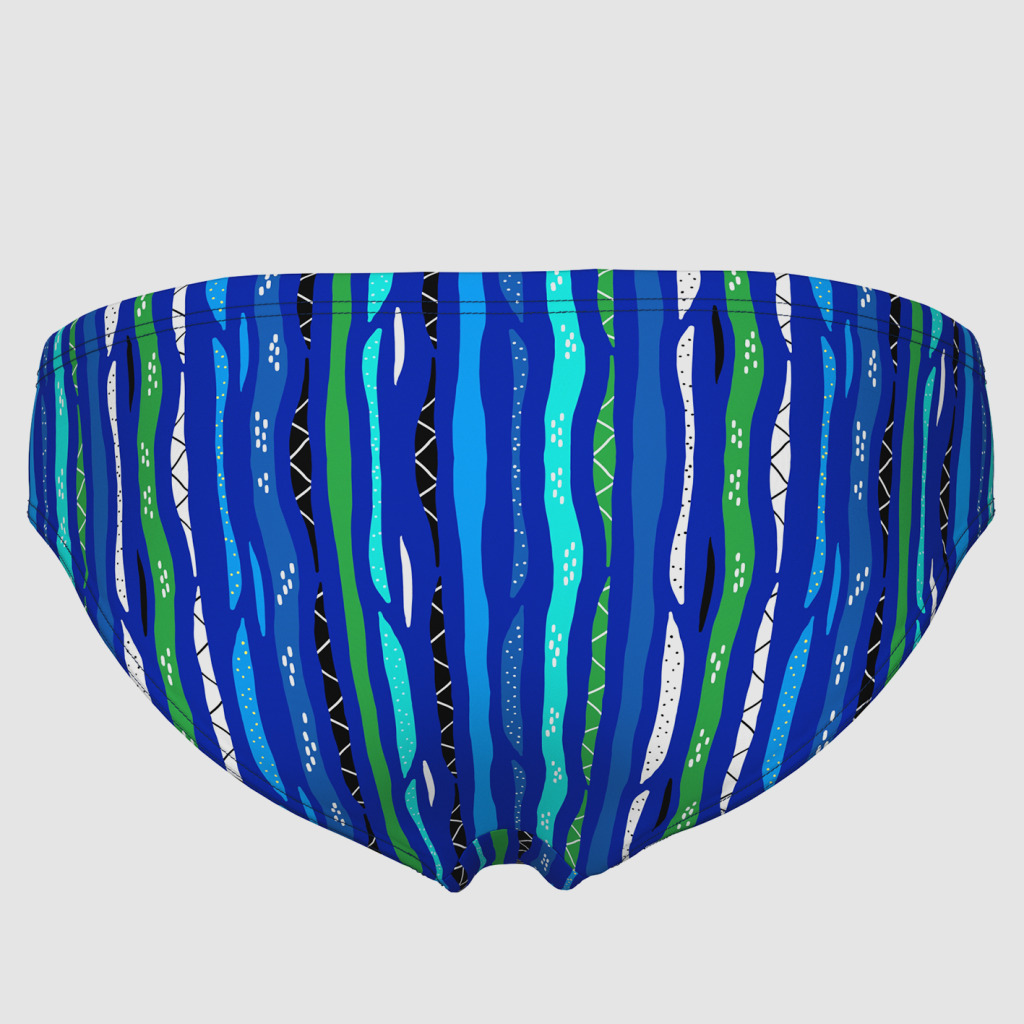 Arena M Arena Stripes Swim Briefs Swim Slip in BLAU