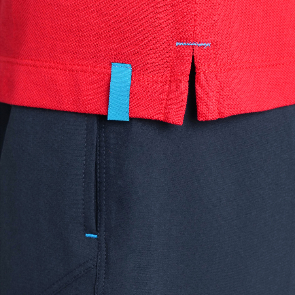 Arena Team Poloshirt Solid Cotton in ROT