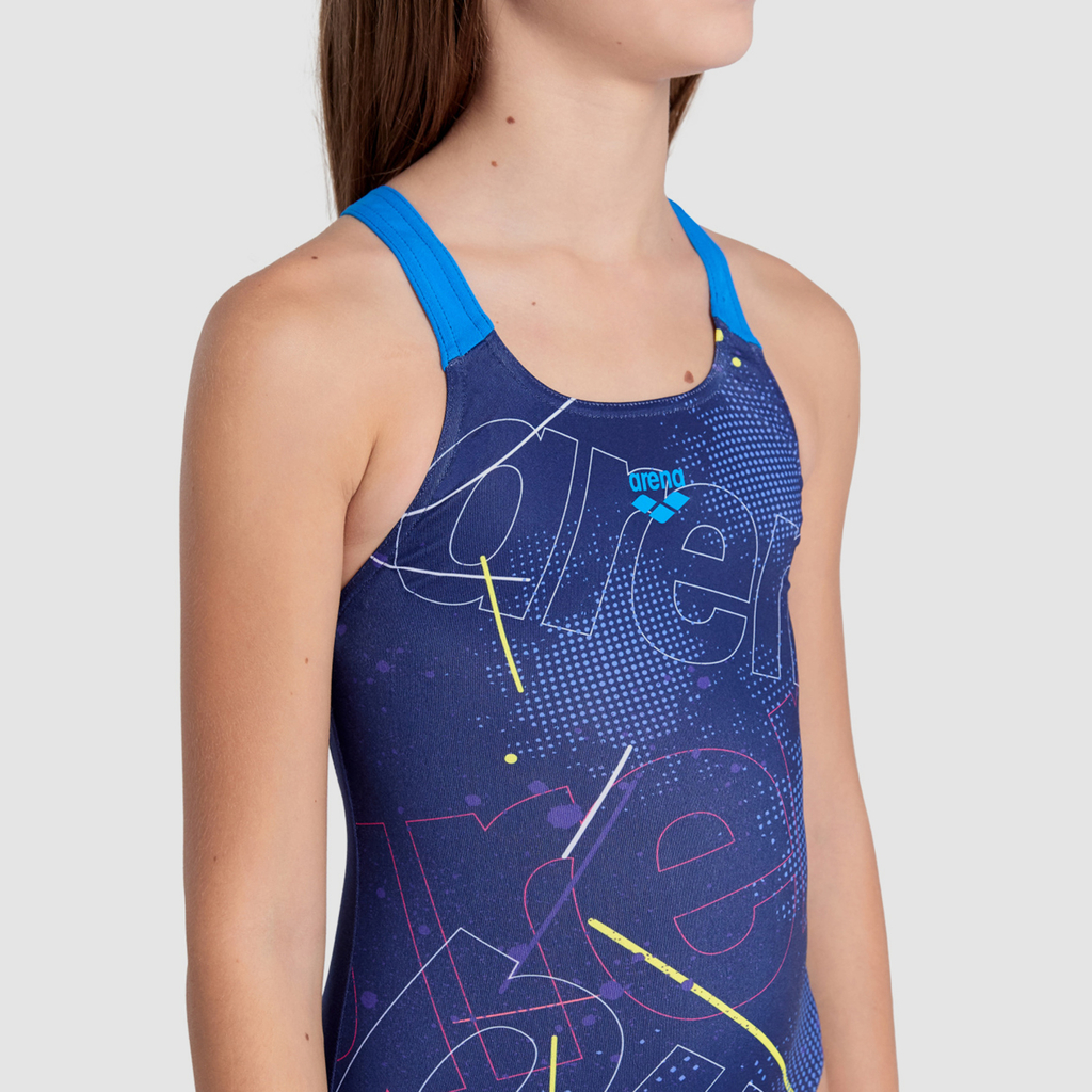 Arena Arena Galactic Swimsuit Swim Pro Back Badeanzug in BLAU