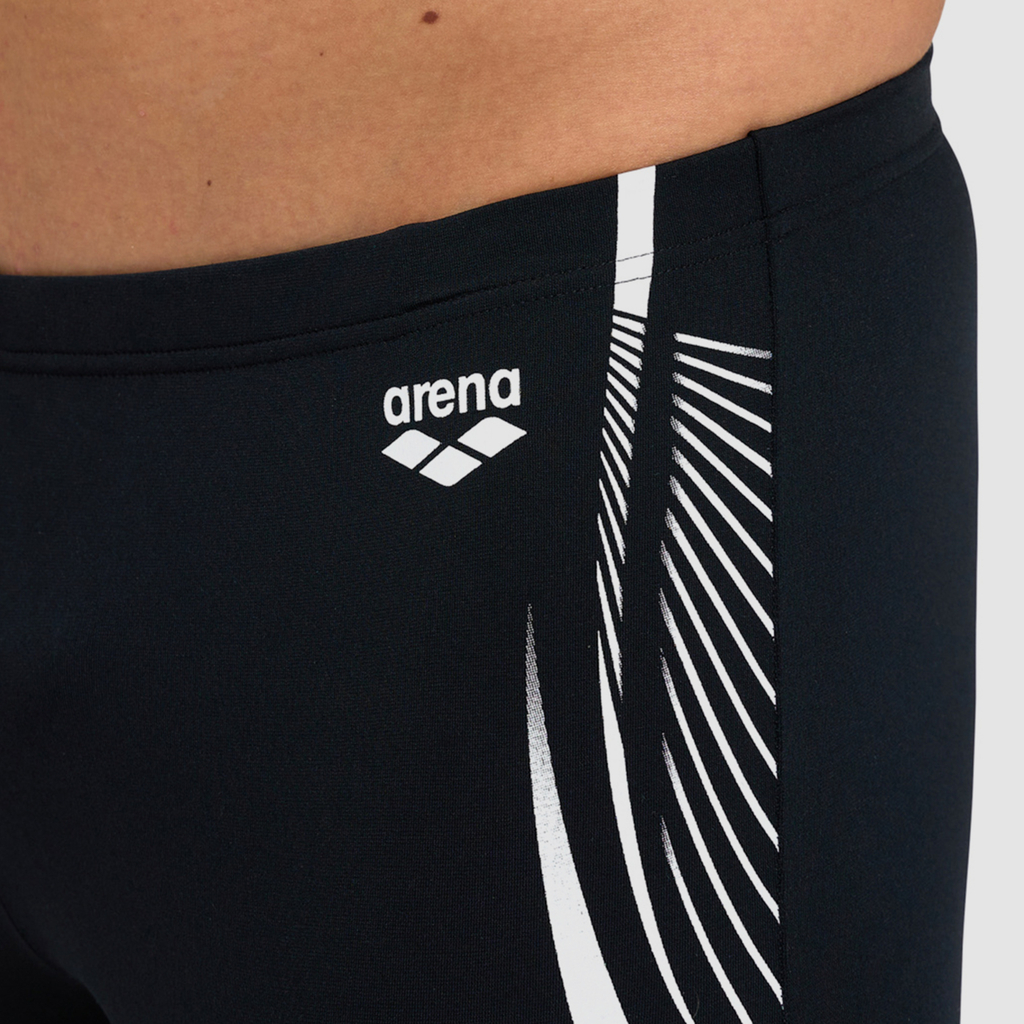 Arena Arena Feather Swim Mid Jammer in SCHWARZ