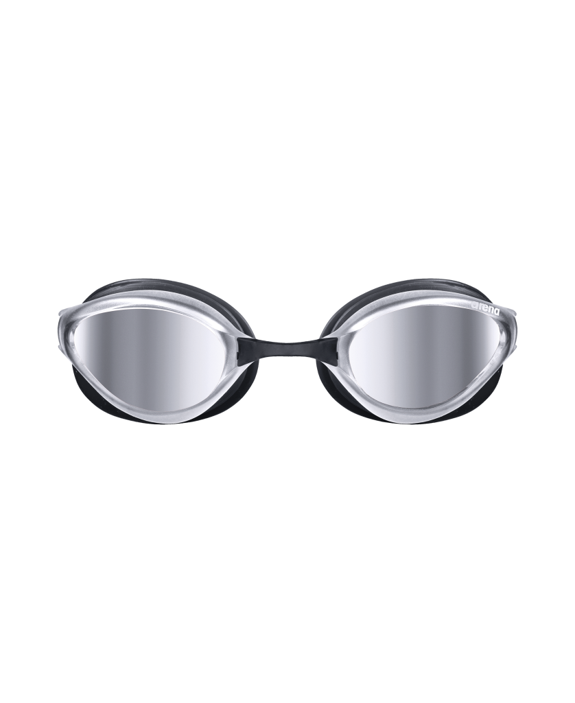 Arena Python Mirror Wettkampfschwimmbrille in SCHWARZ