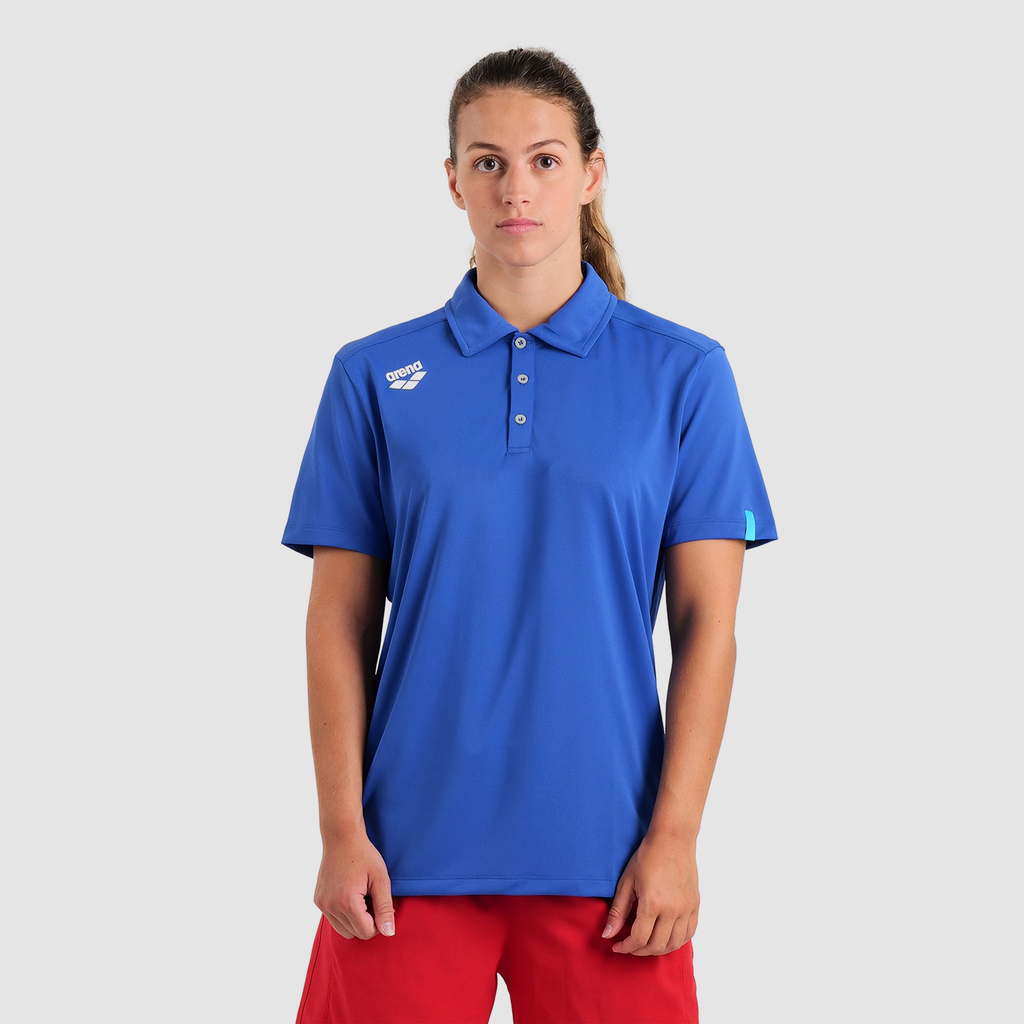 Arena Team Poloshirt Solid in BLAU