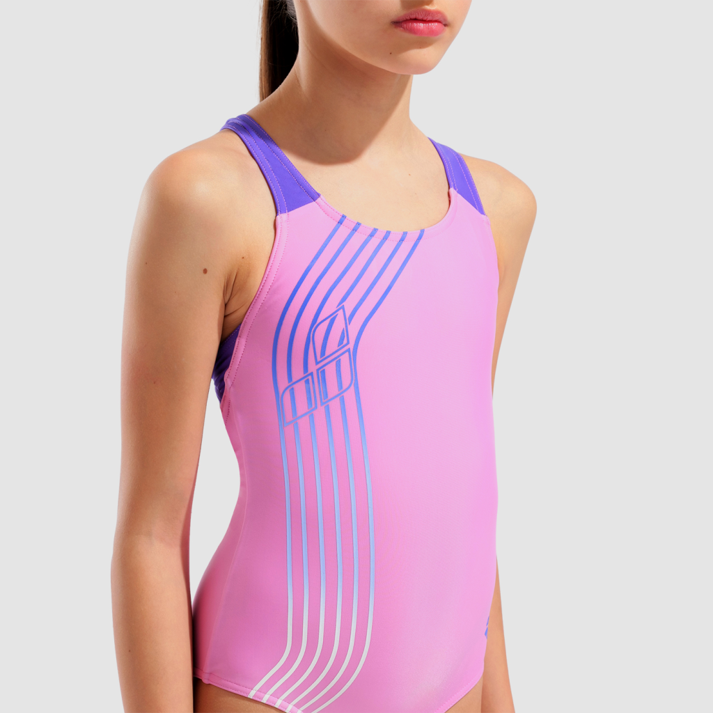 Arena G Arena Sound Track Swimsuit Swim Pro Back Badeanzug in PINK