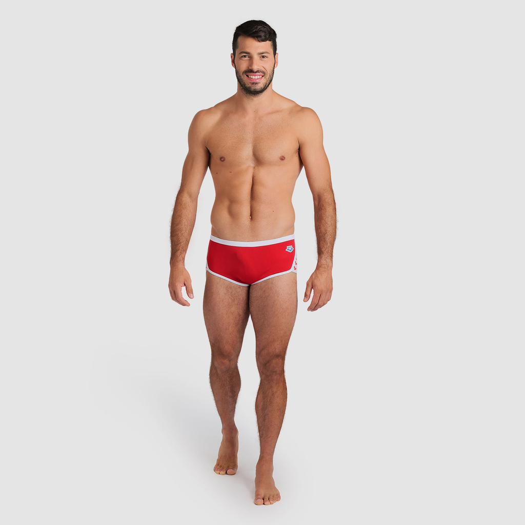 Arena Arena Icons Swim Low Waist Short Solid in ROT