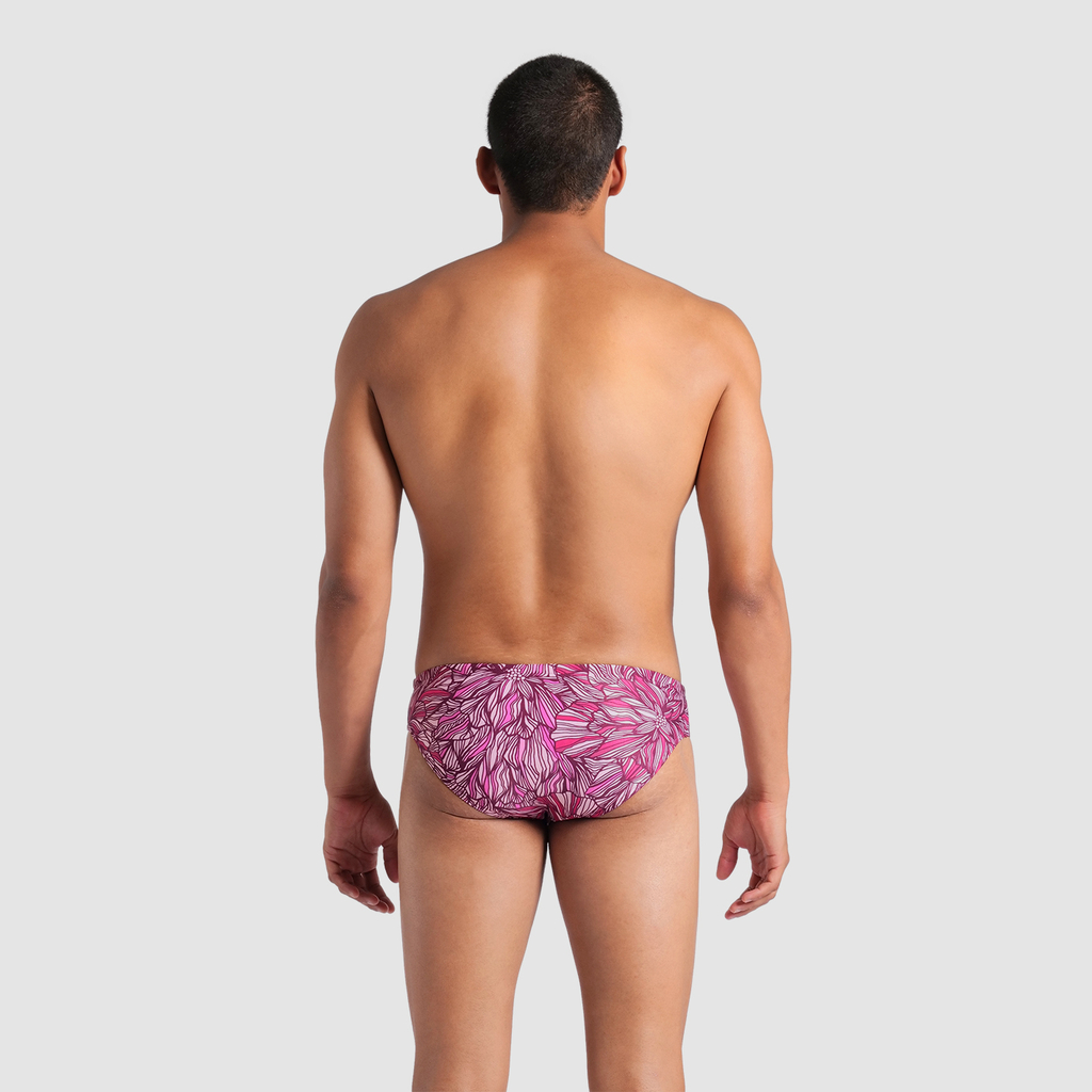 M Arena Pink Dahlia Swim Briefs Swim Slip shocking pink multi rueckseite_bild_brandshop