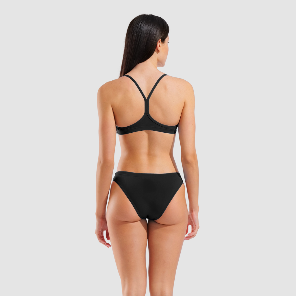 Arena W Arena Bikini Bandeau Solid Bikini Set in SCHWARZ
