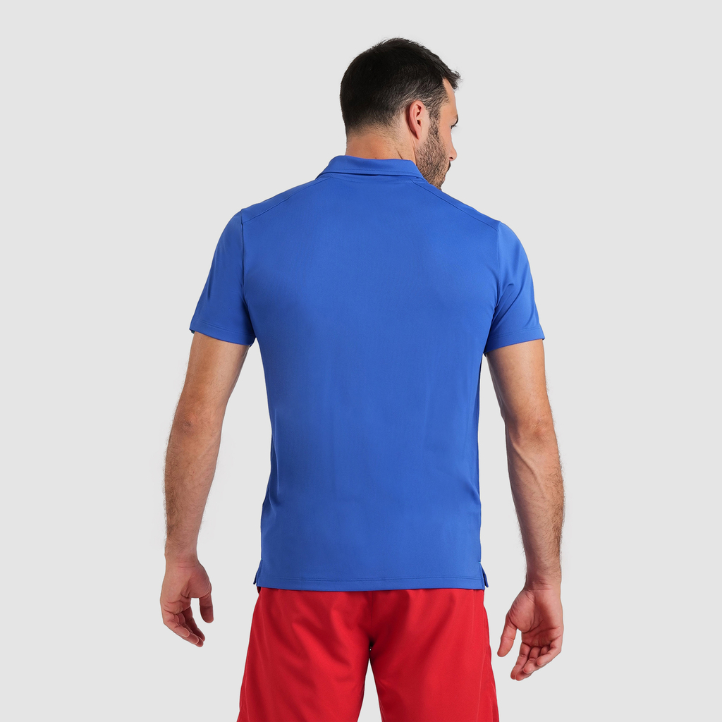 Team Poloshirt Solid royal model_bild_back_brandshop