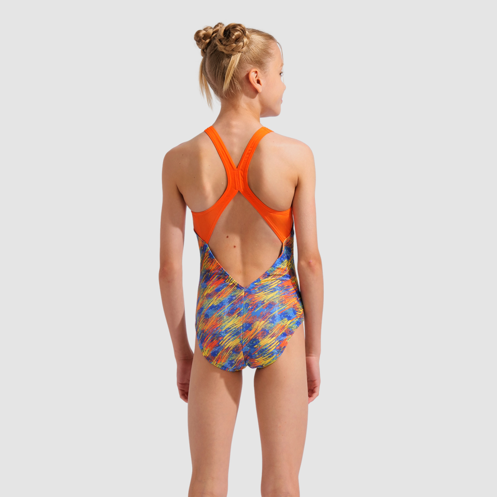 Arena G Arena Draft Swimsuit V Back L Badeanzug in MEHRFARBIG