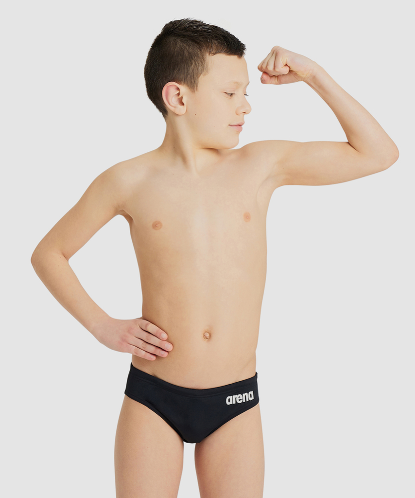 Team Swim Briefs Solid Swim Slip black/white model_bild_brandshop