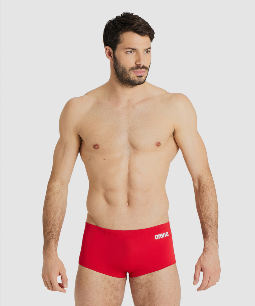 Team Swim Low Waist Short Solid red/white model_bild_brandshop