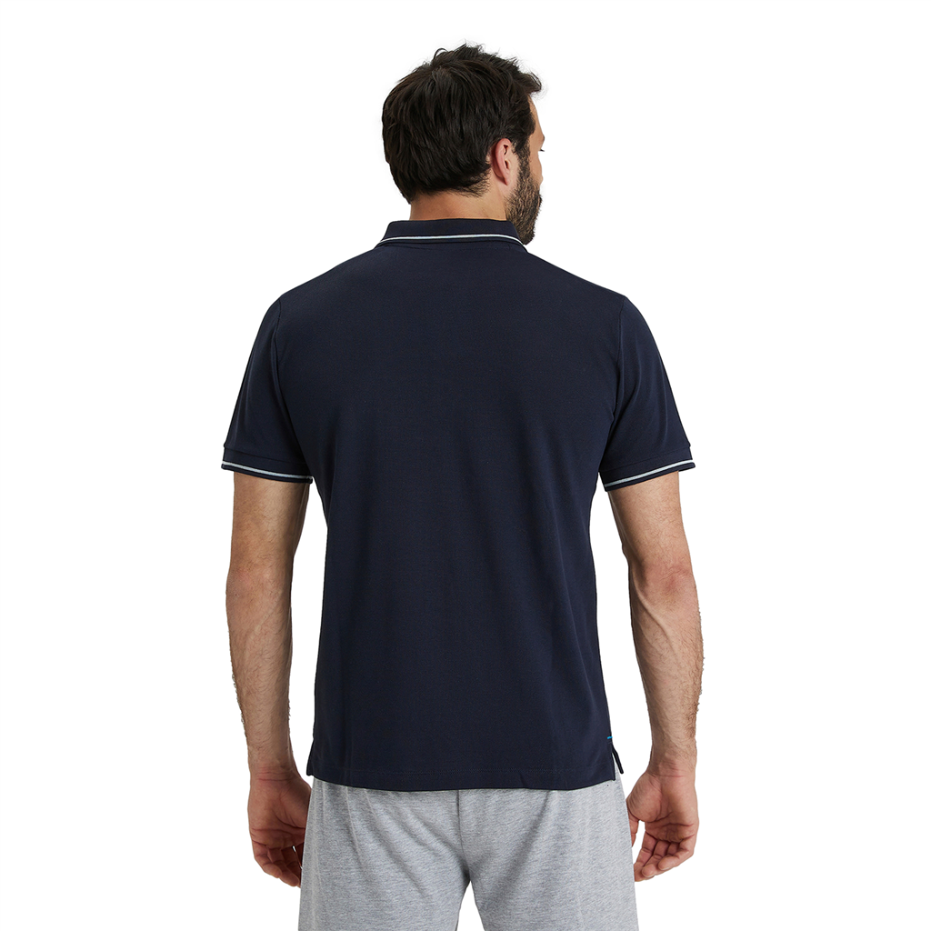 Arena Team Poloshirt Solid Cotton in BLAU