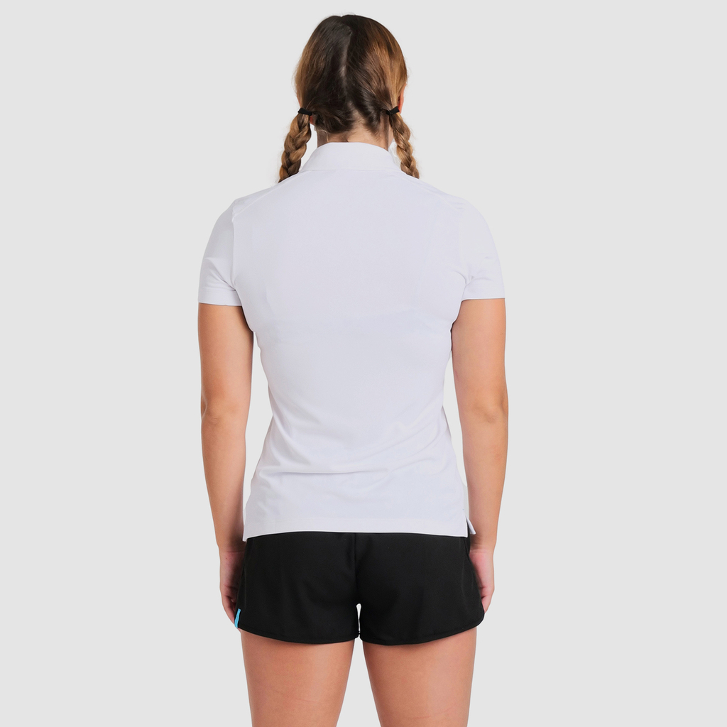 Team Poloshirt Solid white model_bild_back_brandshop