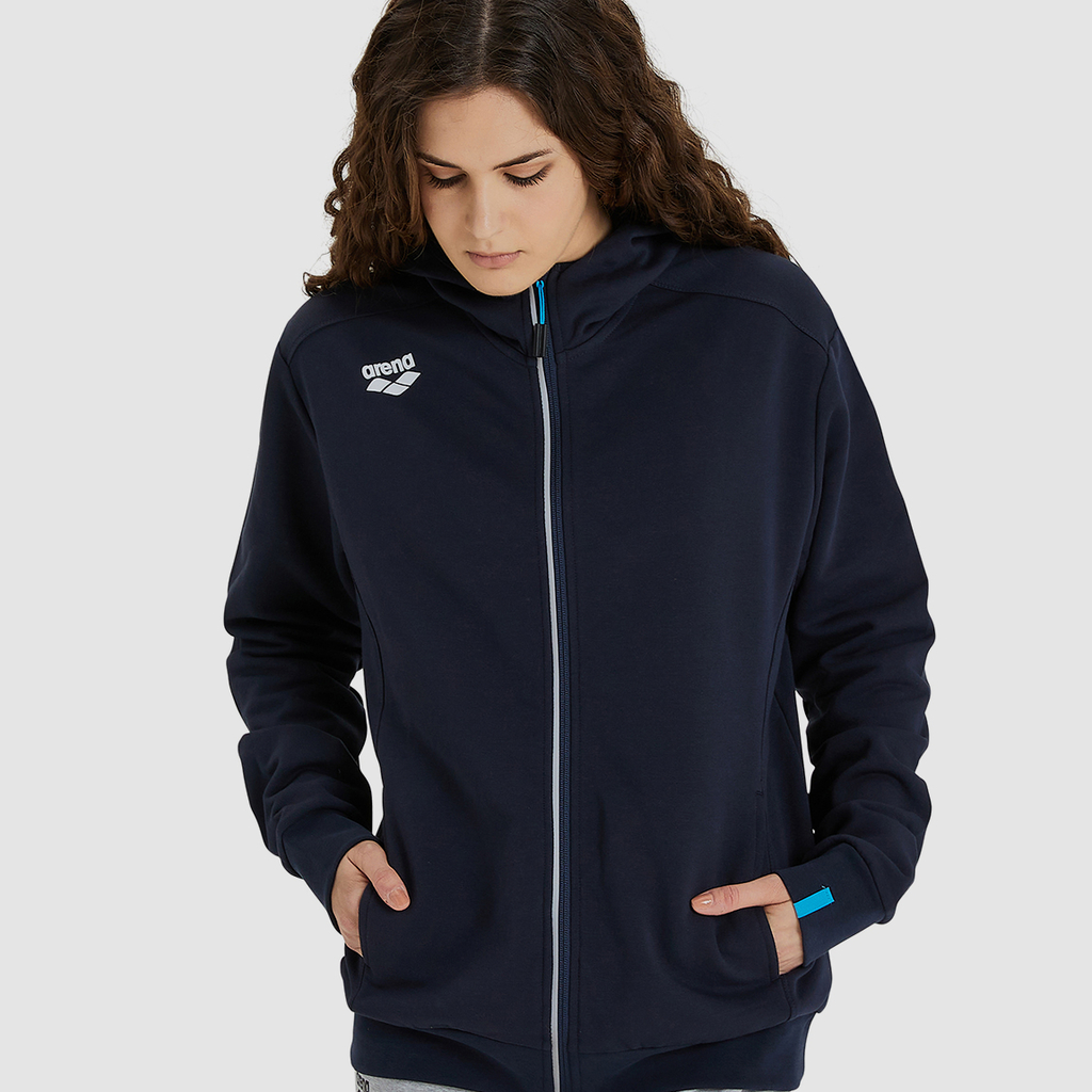 Arena Team Hooded Jacket Panel in BLAU