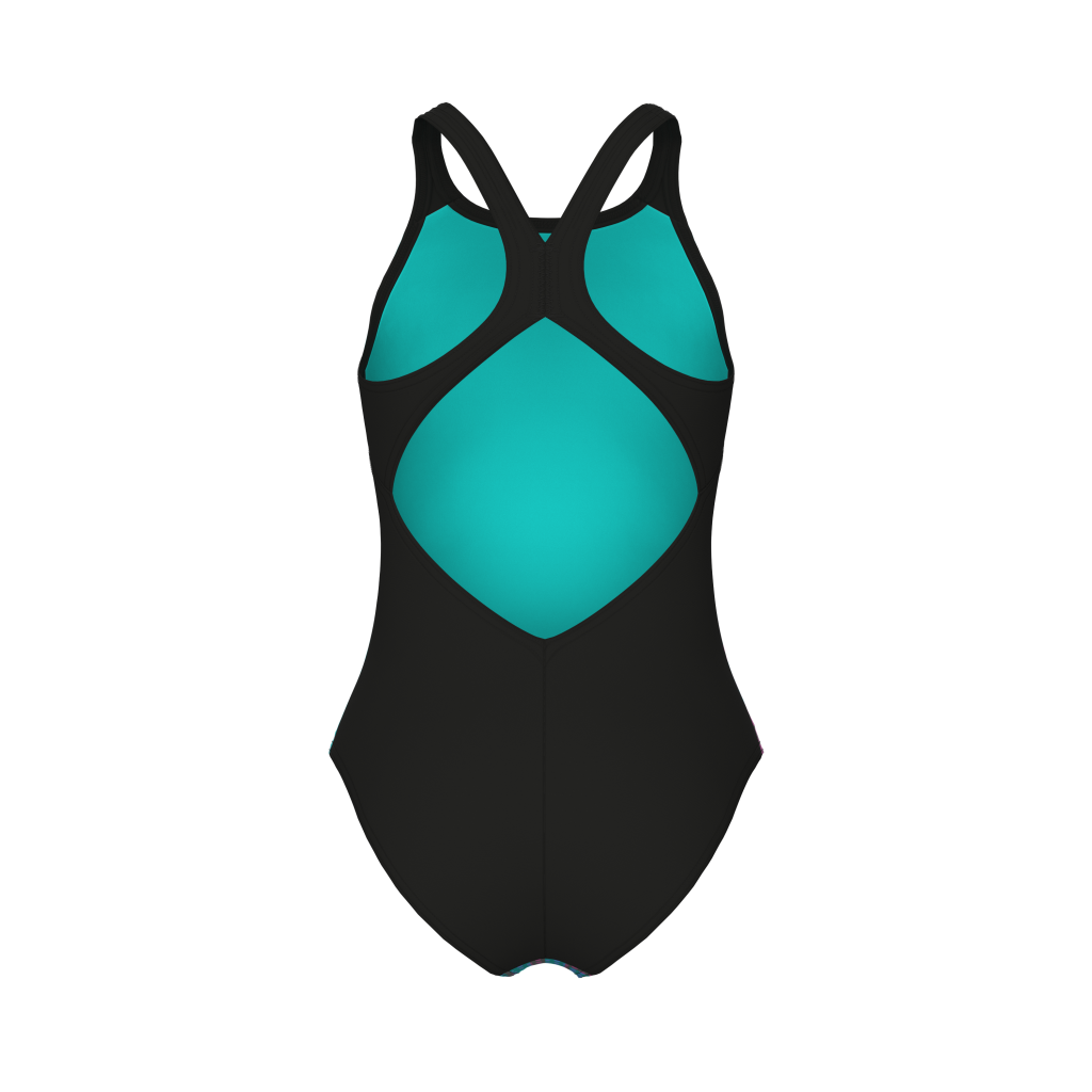 Arena G Arena Multi Colours Swimsuit V Back Badeanzug in BLAU