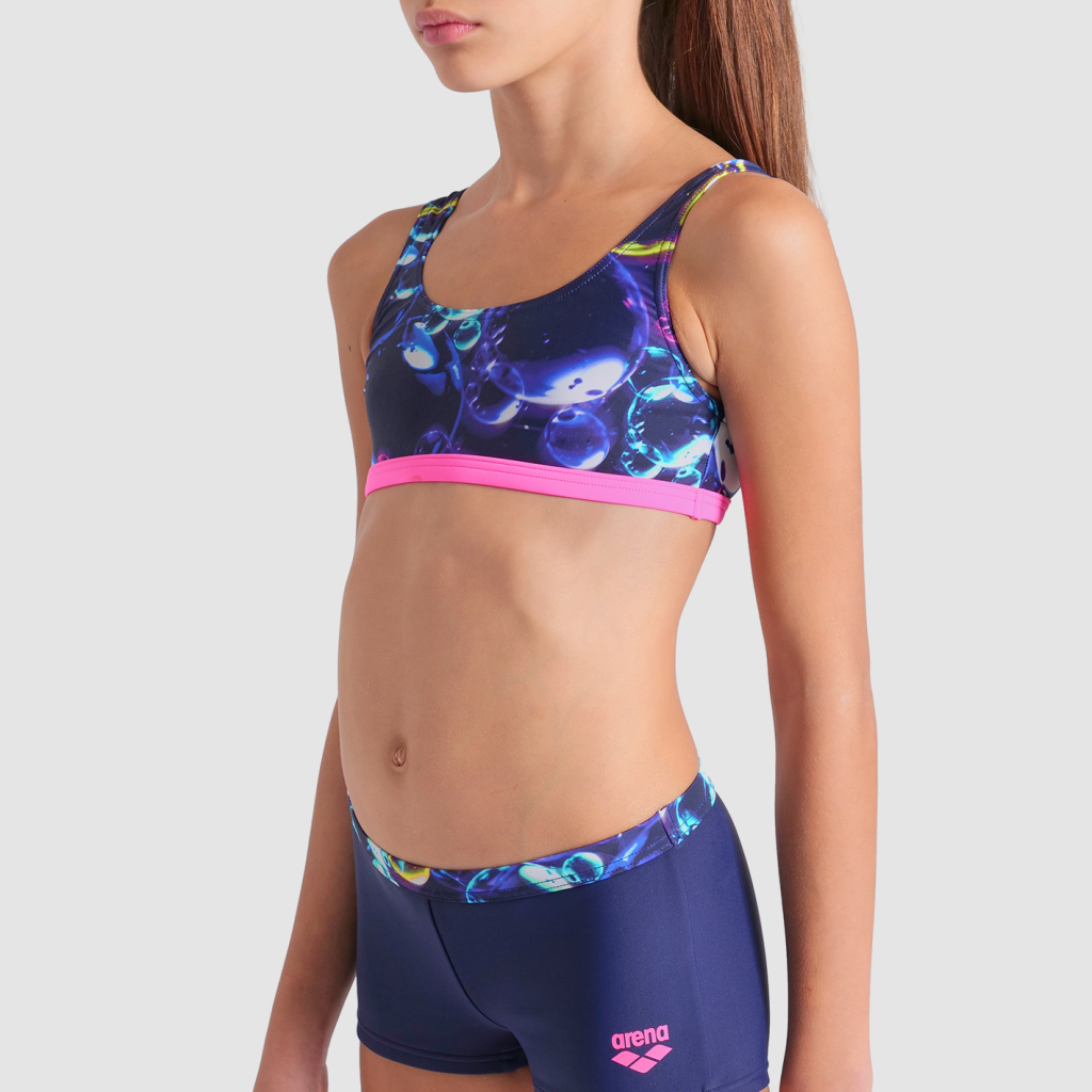 Arena G Arena Soap Bubbles Bikini Bralette Bikini Set in BLAU