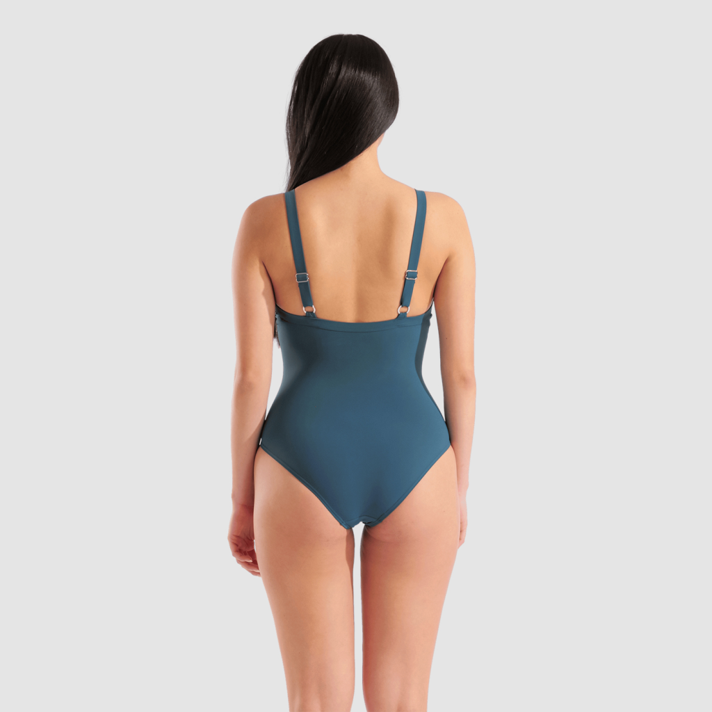 Arena W Arena Swimsuit Lara Soft Curve Back C Cup Figurformender Badeanzug in GRÜN