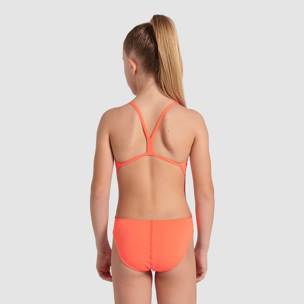 Team Swimsuit Challenge Solid Badeanzug bright coral model_bild_back_brandshop