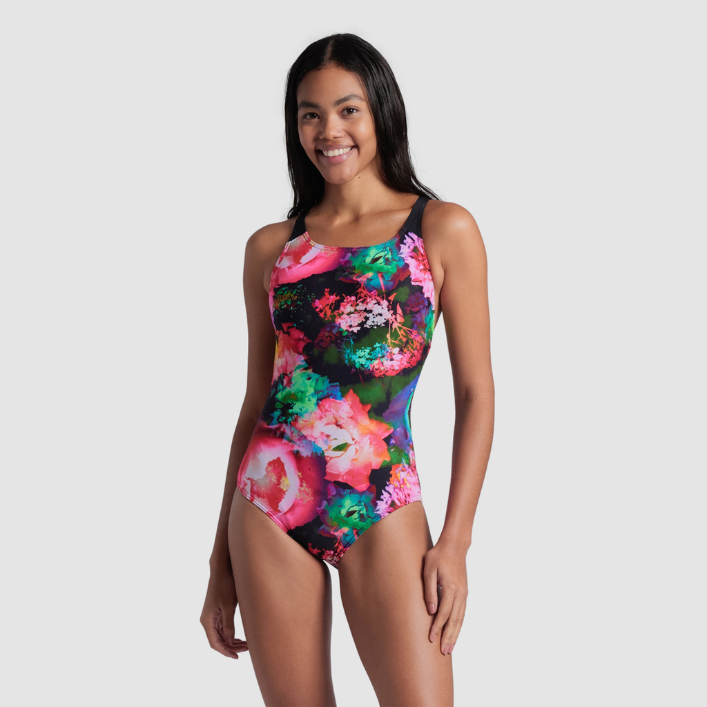 W Arena Roseland Swimsuit Swim Pro Back Badeanzug black multi Hauptbild_brandshop