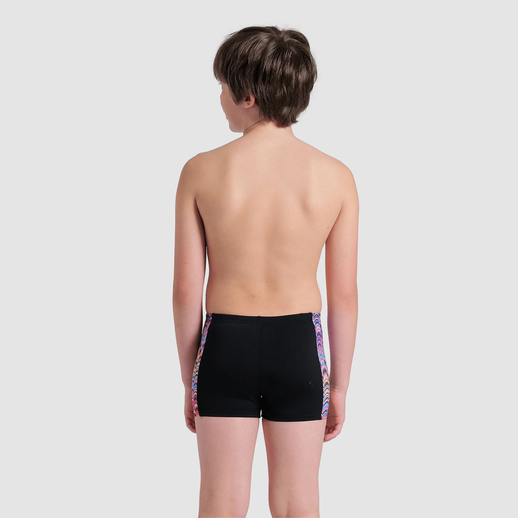 B Arena Ondulation Swim Short Swim Short black/multi violet rueckseite_bild_brandshop