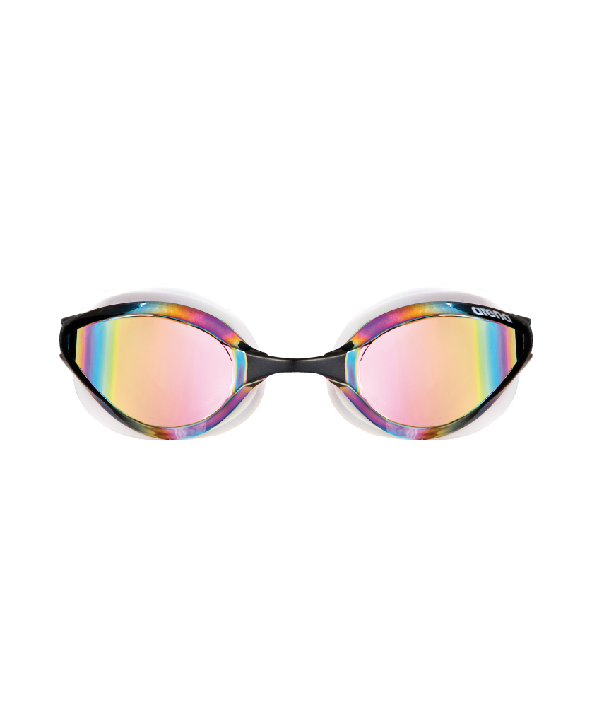 Arena Python Mirror Wettkampfschwimmbrille in SCHWARZ