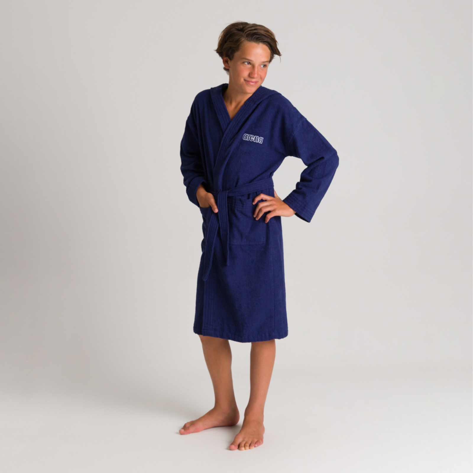 Arena Jr Zeppelin Light Bademantel in BLAU