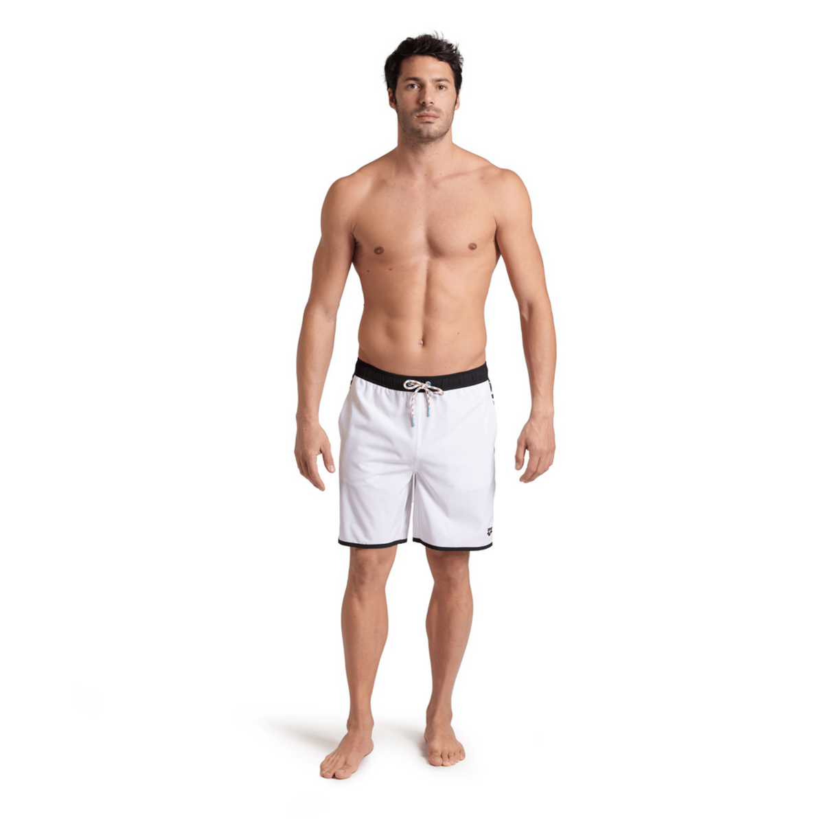 Arena Icons Team Stripe Unisex Bermuda in WEISS