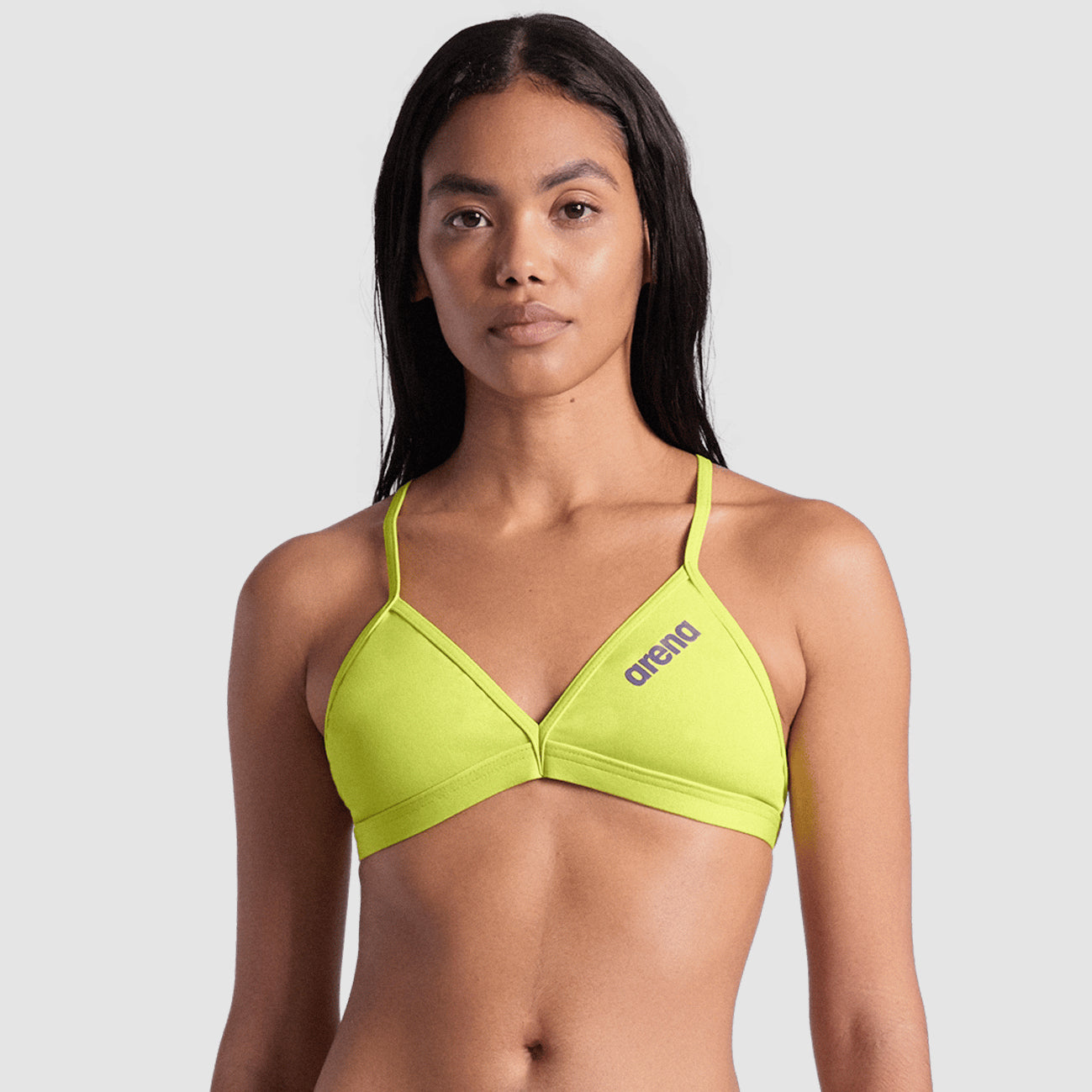 Team Swim Top Tie Back Solid Bikini