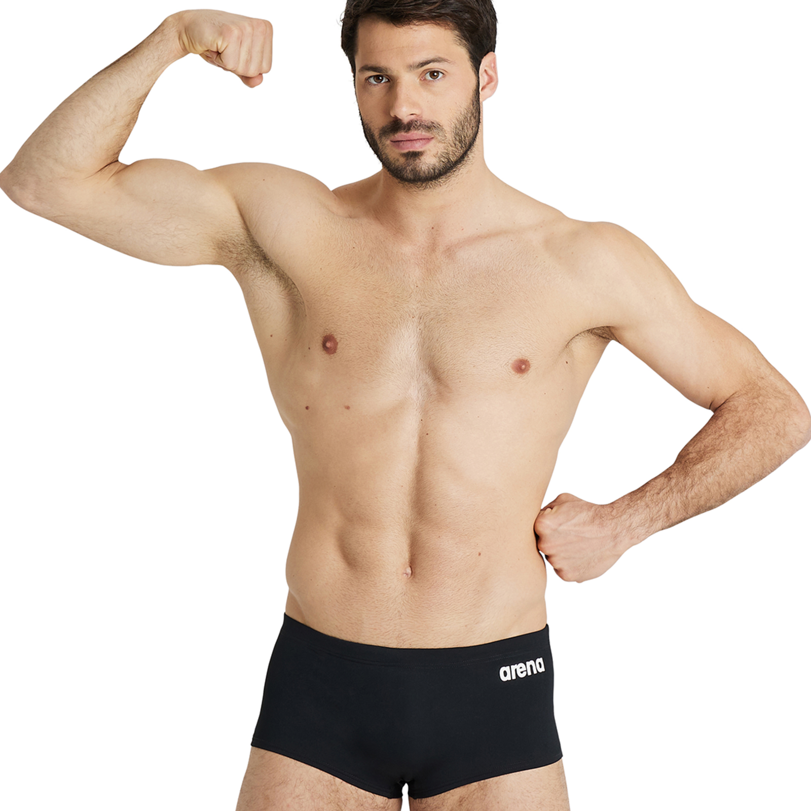 Arena Team Swim Low Waist Short Solid in SCHWARZ