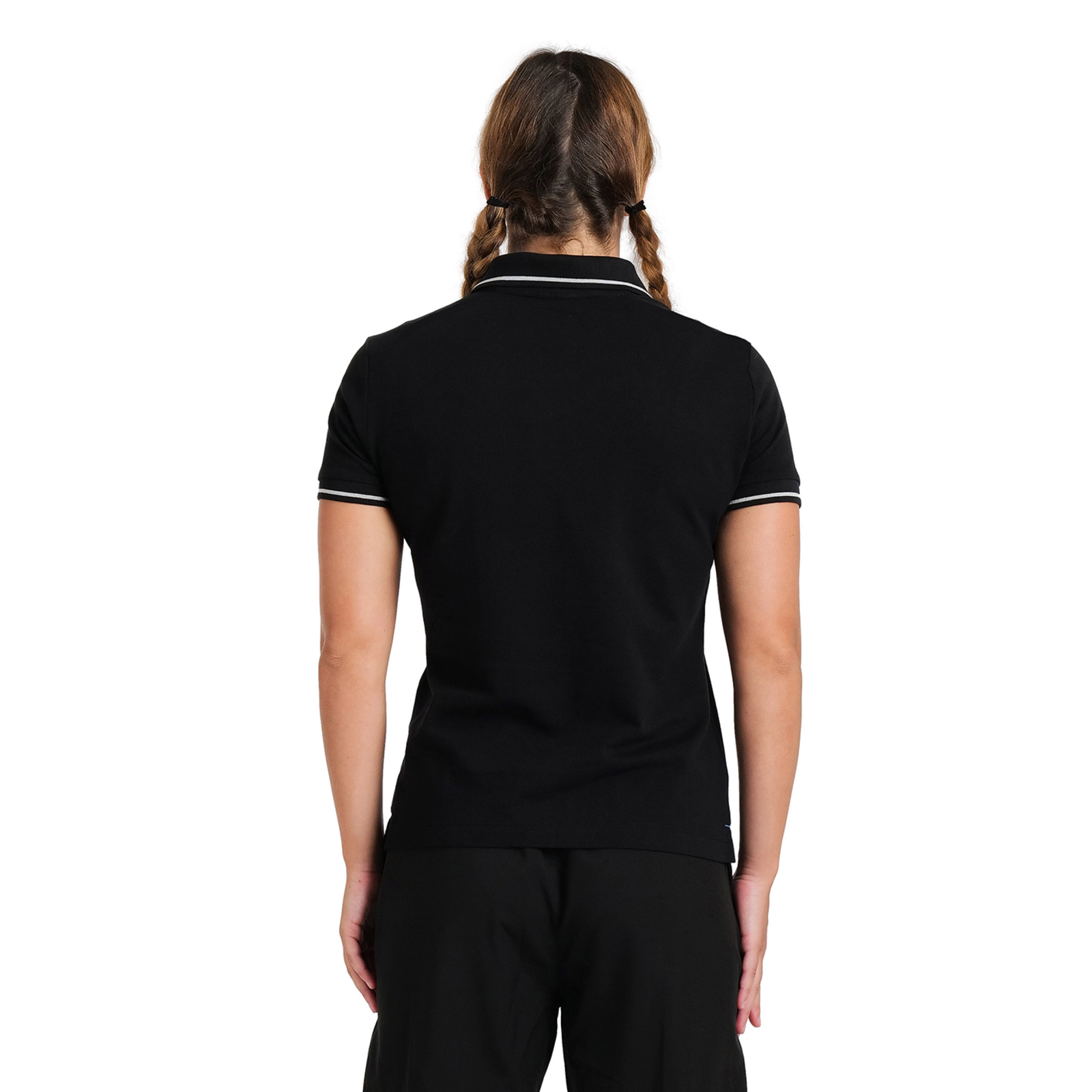 Arena Team Poloshirt Solid Cotton in SCHWARZ