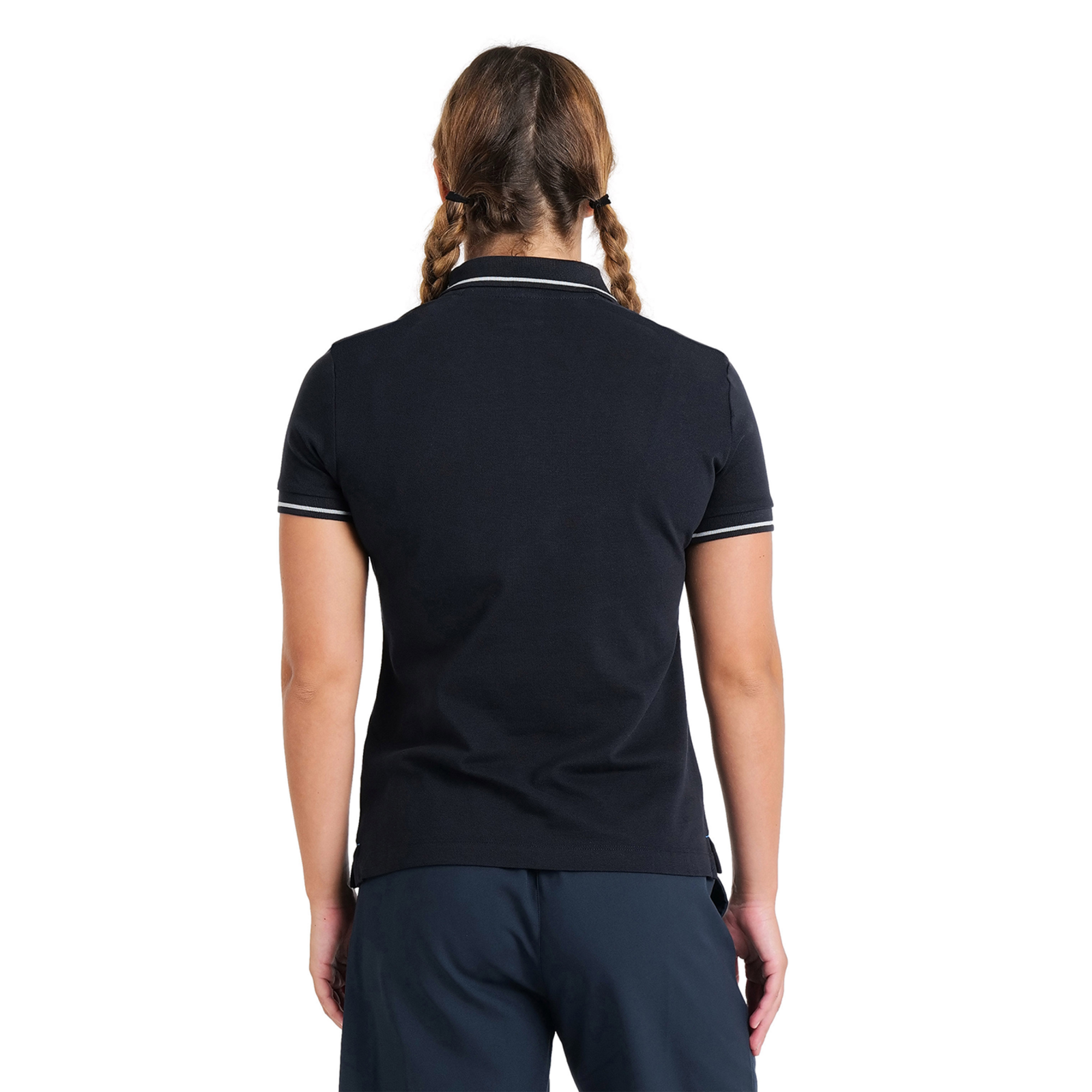 Arena Team Poloshirt Solid Cotton in SCHWARZ