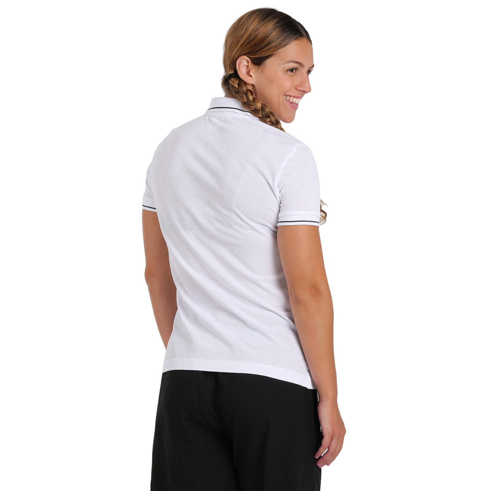 Arena Team Poloshirt Solid Cotton in WEISS