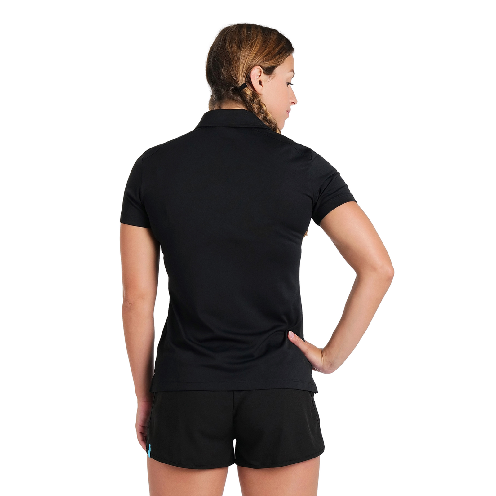 Arena Team Poloshirt Solid in SCHWARZ