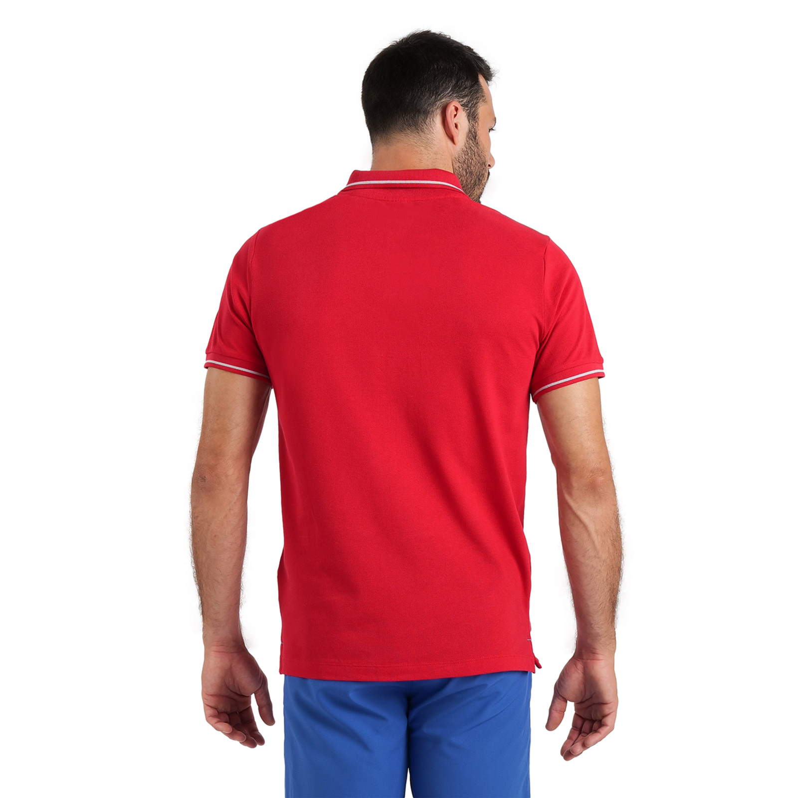 Arena Team Poloshirt Solid Cotton in ROT