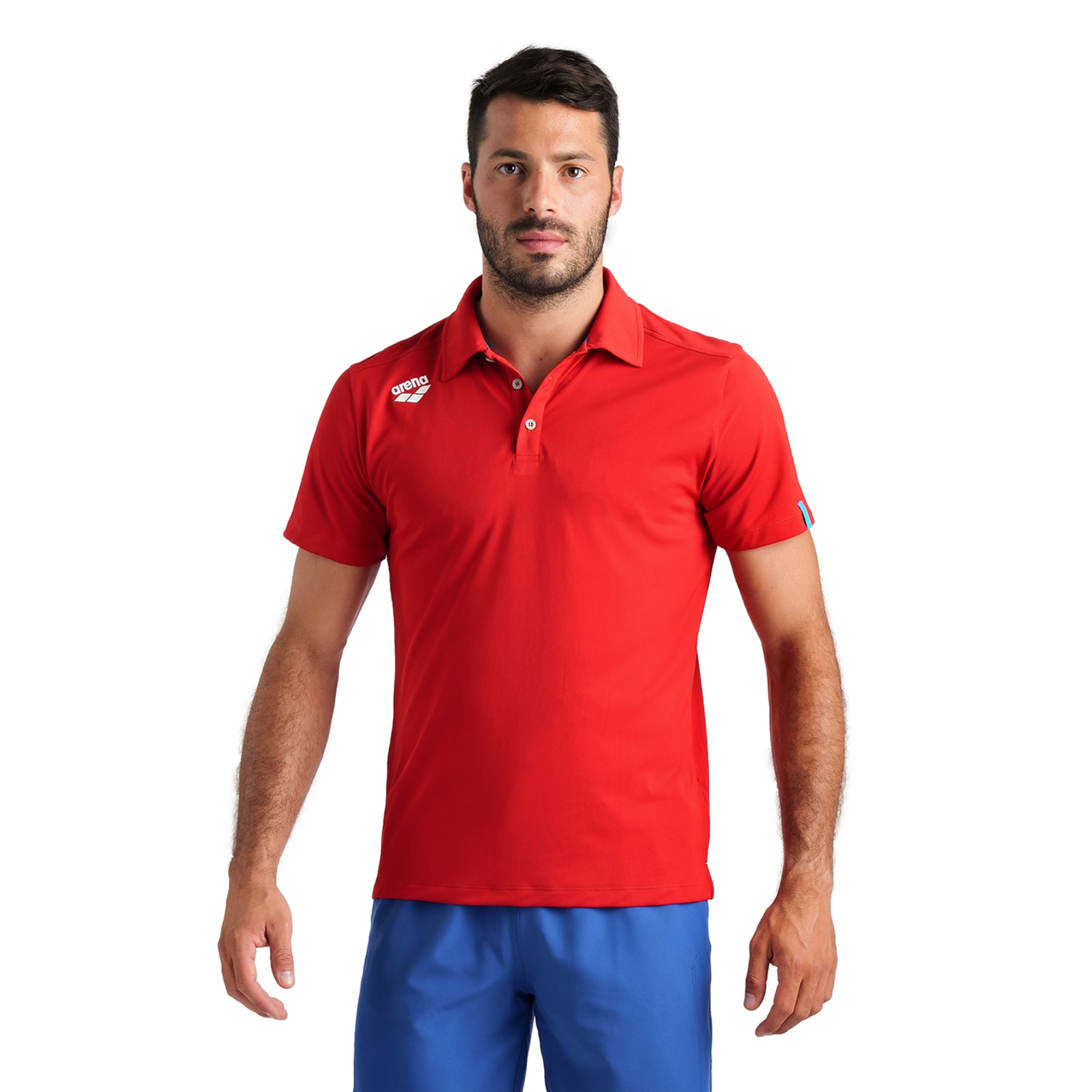 Arena Team Poloshirt Solid in ROT