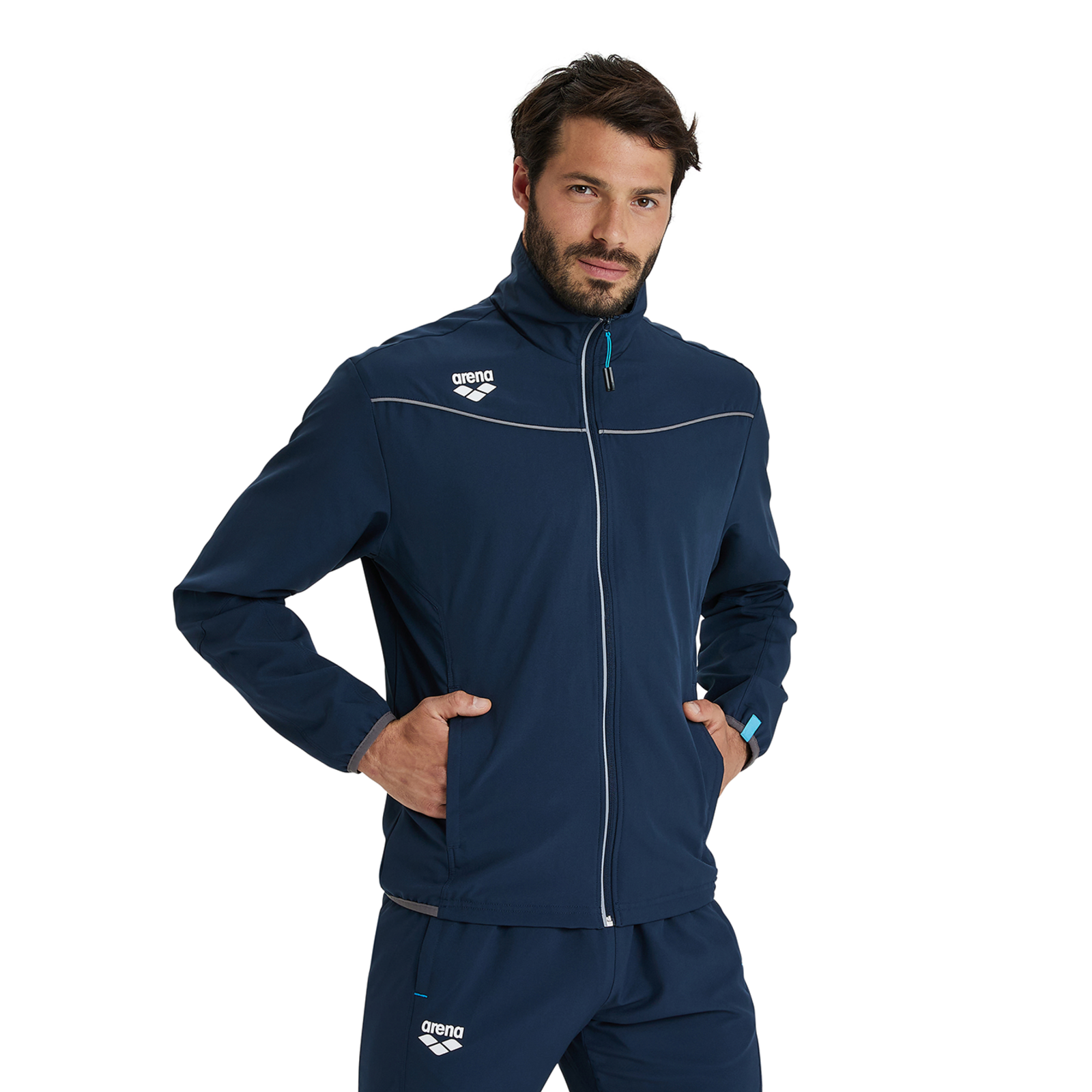 Arena Team Jacket Panel in BLAU