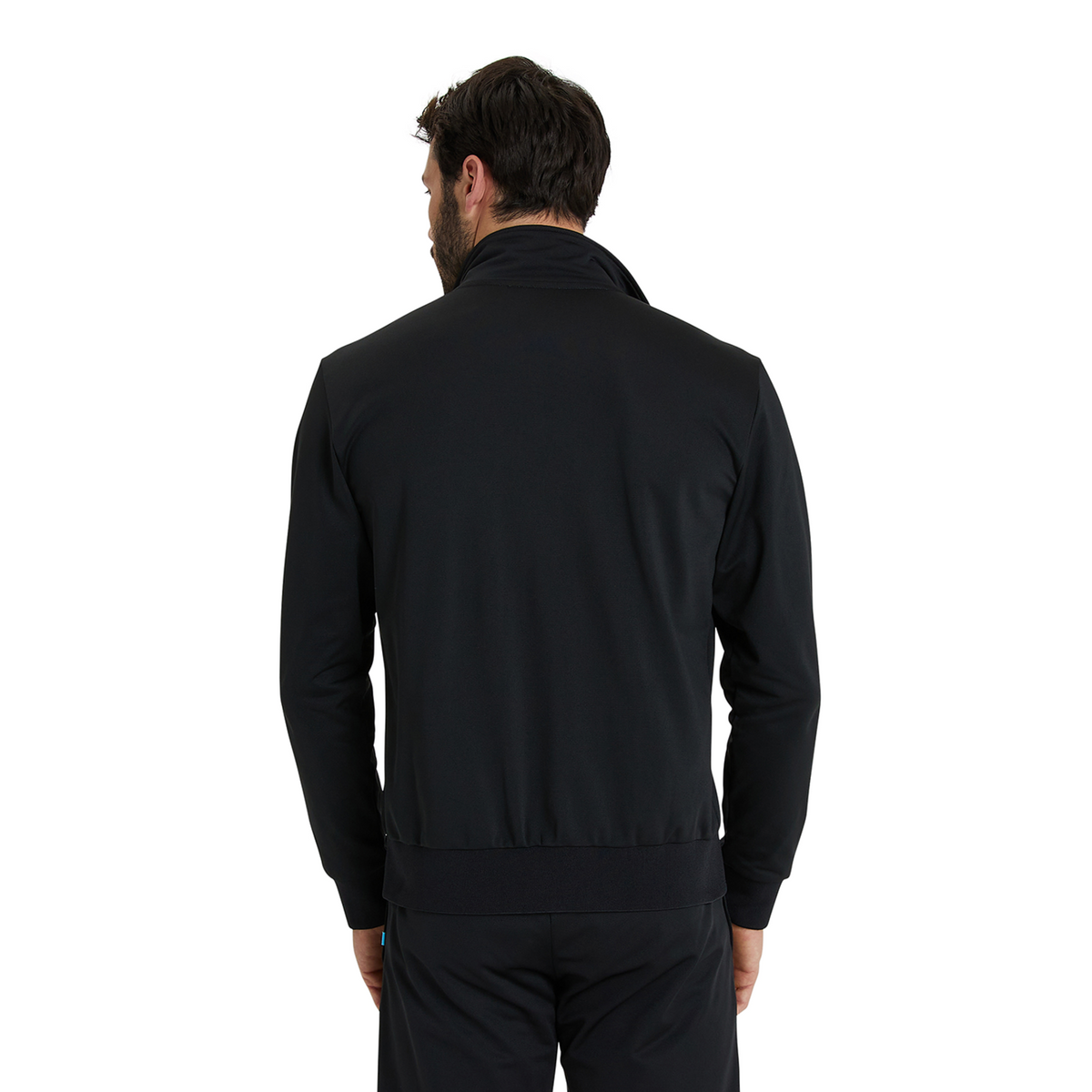Arena Team Jacket Panel Knitted Poly in SCHWARZ