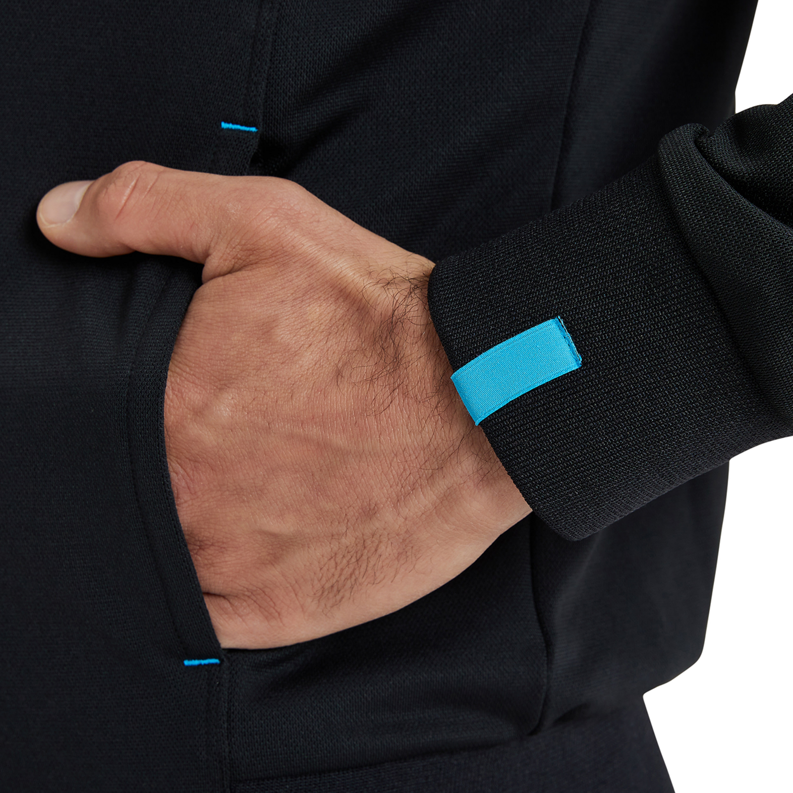 Arena Team Jacket Panel Knitted Poly in SCHWARZ