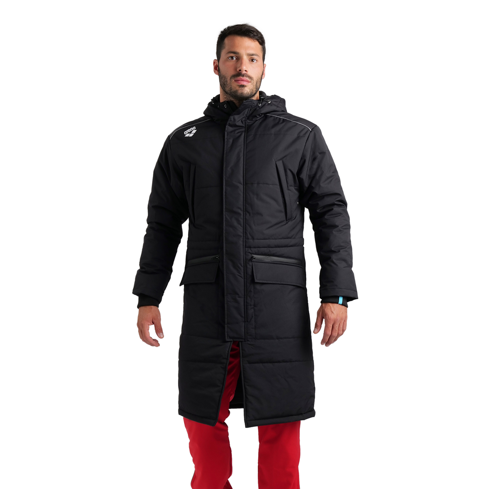 Arena Team Parka Solid in SCHWARZ