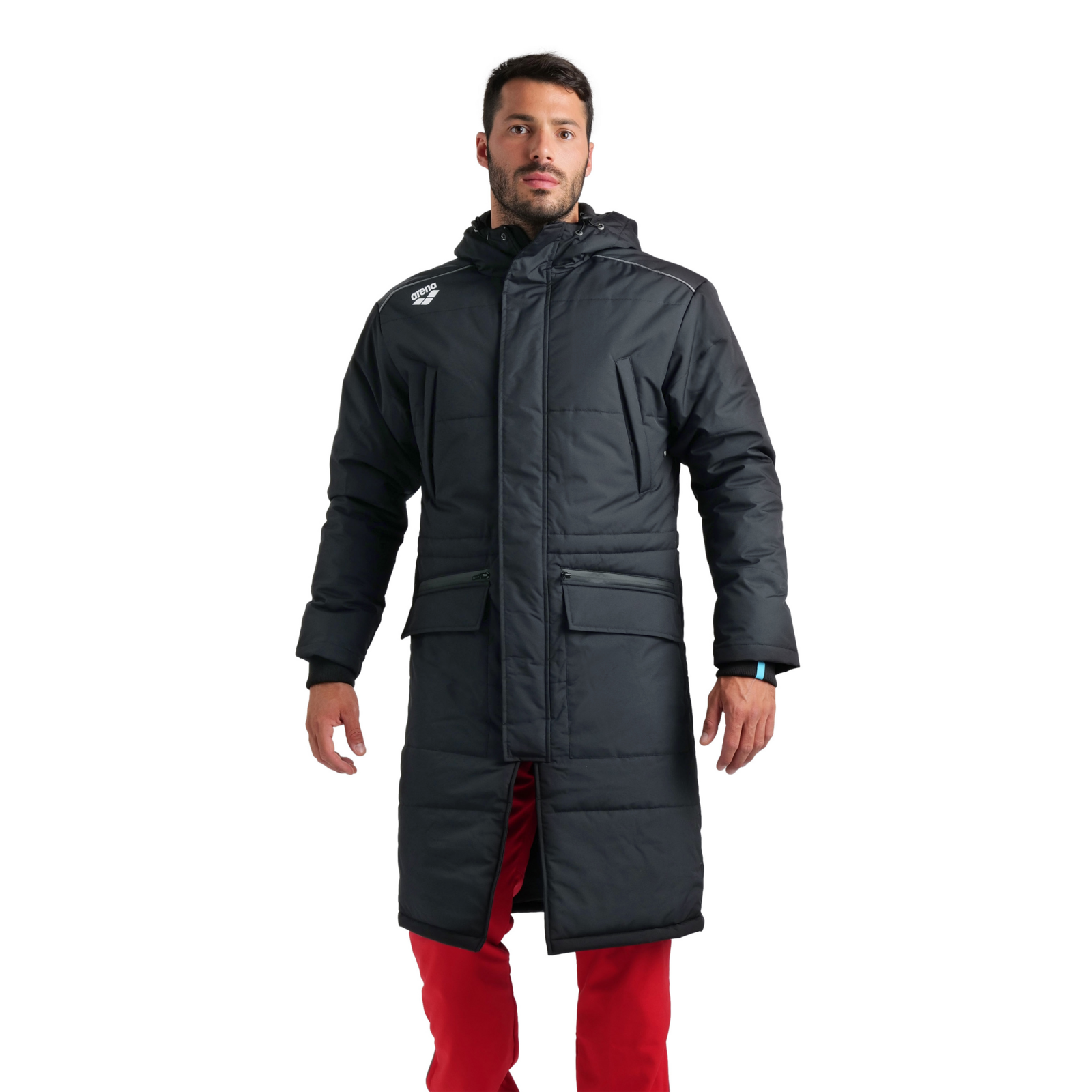 Arena Team Parka Solid in SCHWARZ