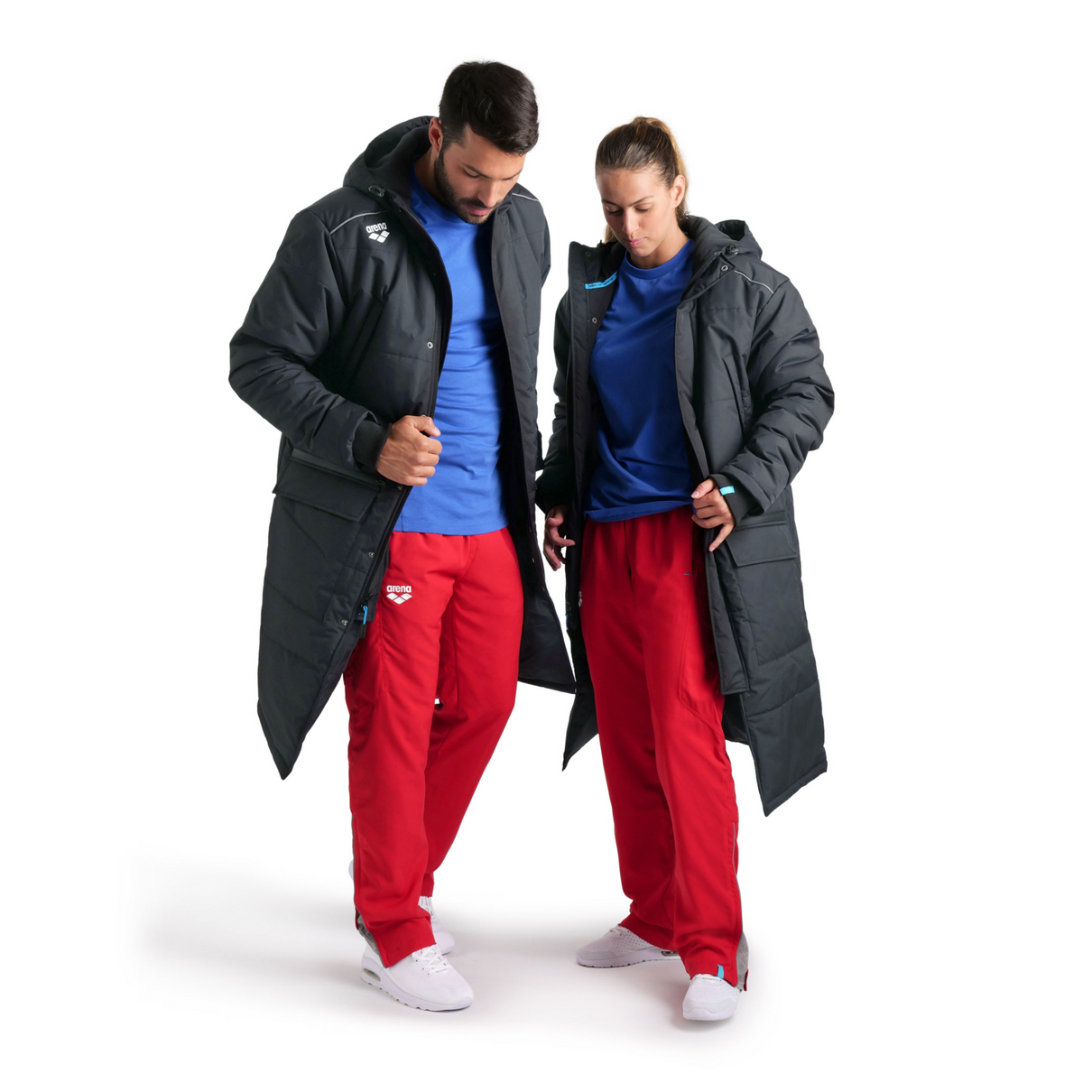 Arena Team Parka Solid in SCHWARZ
