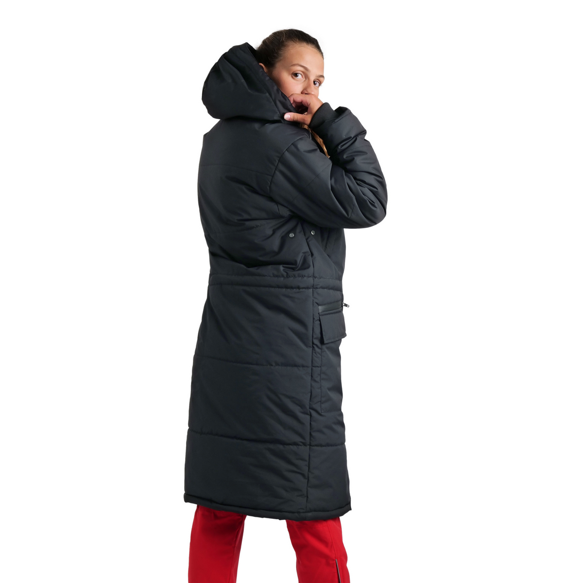 Arena Team Parka Solid in SCHWARZ