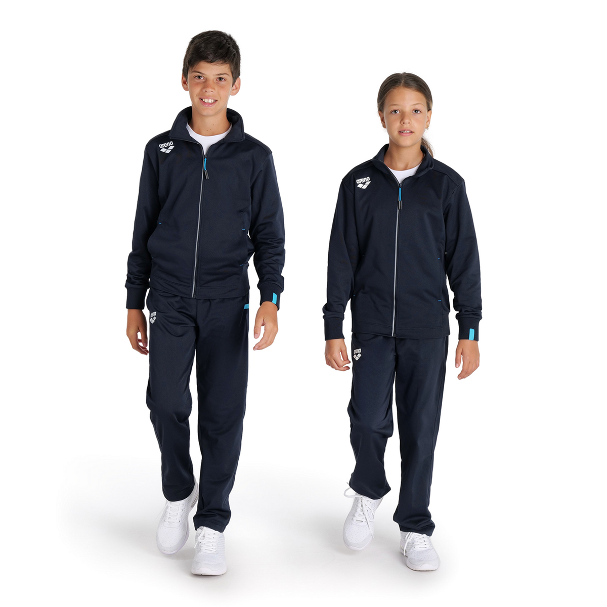 Arena Team Jacket Panel Knitted Poly in SCHWARZ