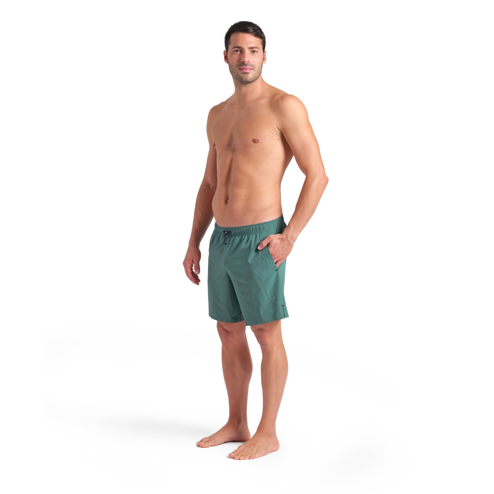 Arena M Arena Evo Beach Boxer Solid Beach Short in GRÜN