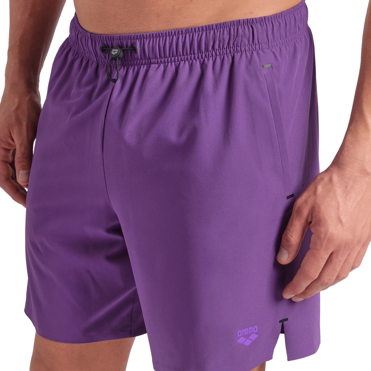Arena M Arena Evo Beach Boxer Solid Beach Short in VIOLETT