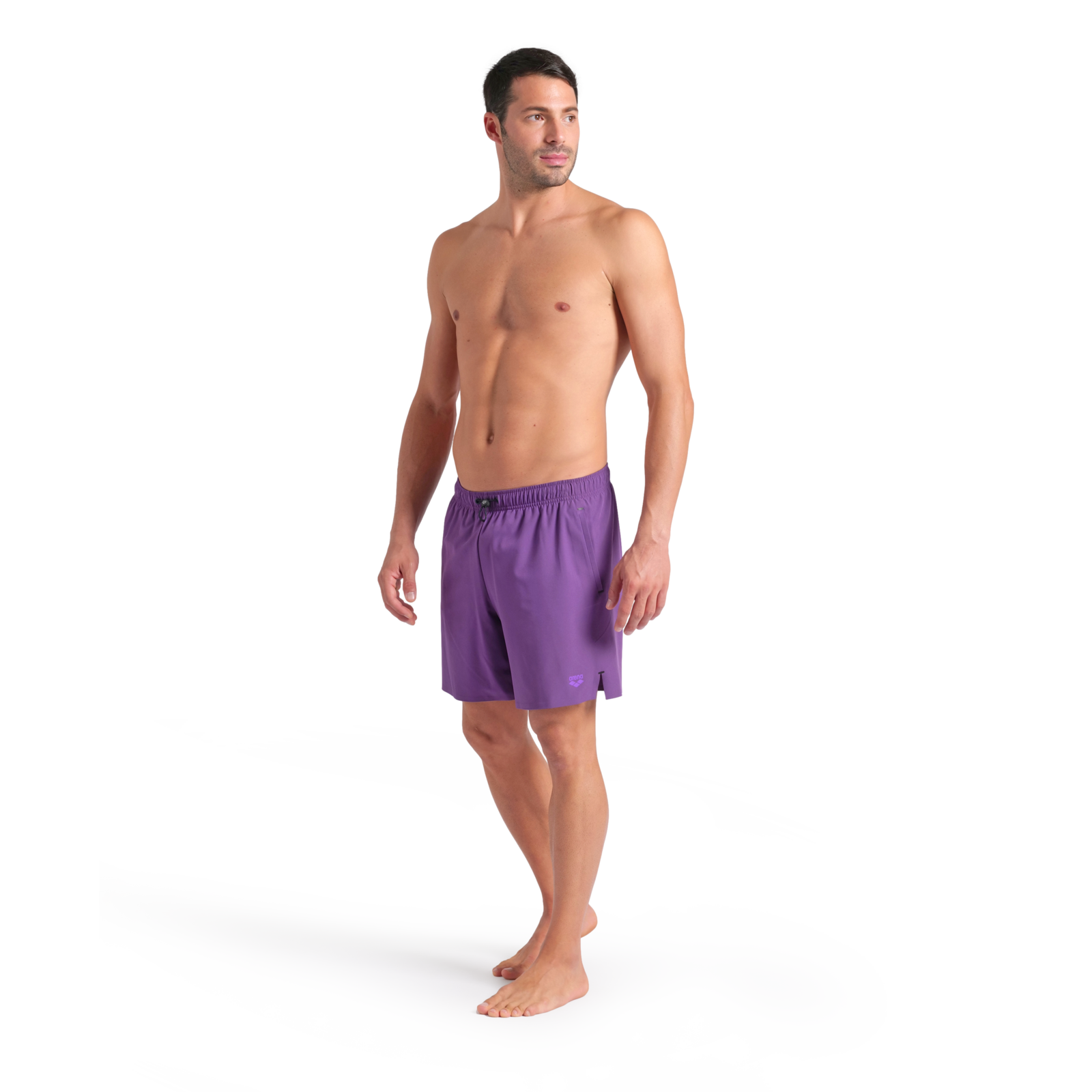Arena M Arena Evo Beach Boxer Solid Beach Short in VIOLETT