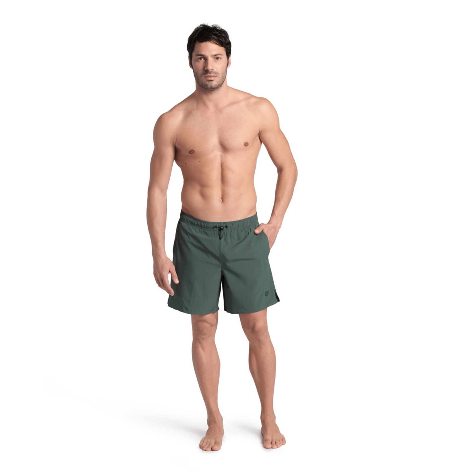 Arena M Arena Evo Beach Boxer Solid Beach Short in GRÜN